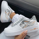 Grey Orange Bugs Bunny Custom Air Force 1-shecustomize