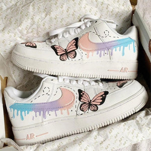Multicolor Butterfly custom Air Force 1s