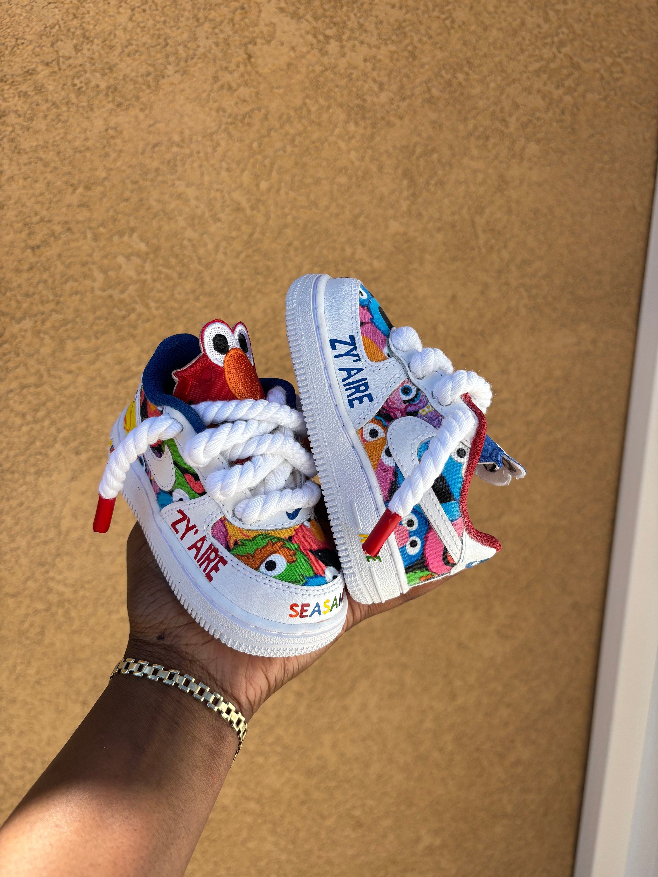 Seasame Cartoon Custom Air Force 1-shecustomize