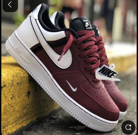 Custom Air Force 1 Brick Red White Black