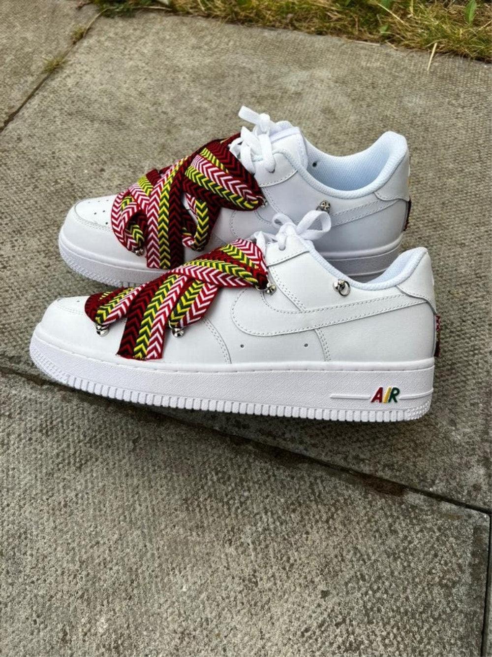 Embroidered air shop force ones