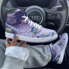 Lavender Blue Gold Splatter Custom Air Jordan 1-shecustomize