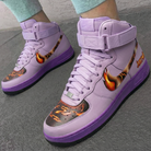 Lavender Flame Graphic Custom Air Force 1-shecustomize