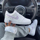 Lavender Flowers Custom Air Force 1-shecustomize