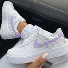 Lavender Flowers Custom Air Force 1-shecustomize