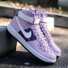 Lavender LV Print Custom Air Force 1-shecustomize