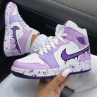 Lavender Purple Splash Custom Air Jordan 1-shecustomize