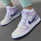 Lavender Purple Splatter Custom Air Jordan 1-shecustomize