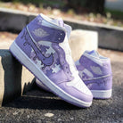 Lavender Puzzle Custom Air Jordan 1-shecustomize