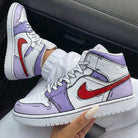Lavender Red Cartoon Custom Air Jordan 1-shecustomize