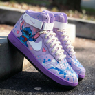 Lavender Stitch Themed Custom Air Force 1-shecustomize