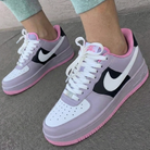 Lavender White Black Custom Air Force 1-shecustomize