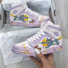 Lavender White Tom And Jerry Custom Air Jordan 1-shecustomize