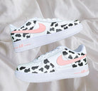 Light Pink Cow Print Custom Air Force 1-shecustomize