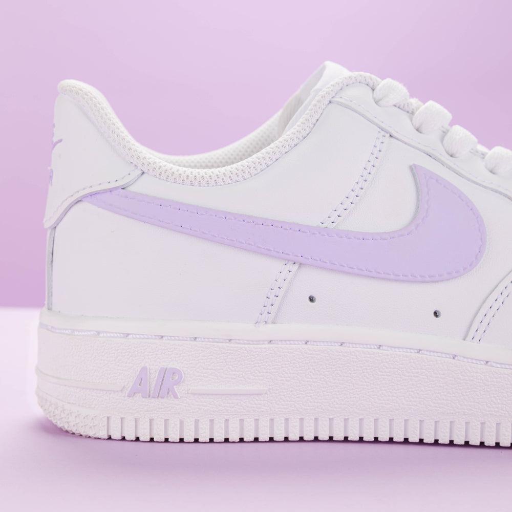 Lilac Purple Air Force 1s Custom Shoes Sneakers-shecustomize