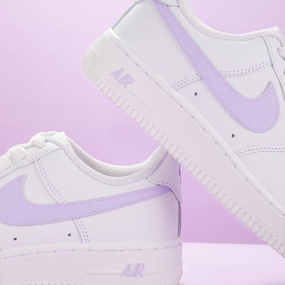 Lilac Purple Air Force 1s Custom Shoes Sneakers-shecustomize