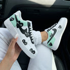 Mint Green Black Heart - themed Custom Air Force 1-shecustomize