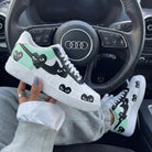 Mint Green Black Heart - themed Custom Air Force 1-shecustomize