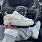 Mint Green Cream Pearl Custom Air Force 1-shecustomize
