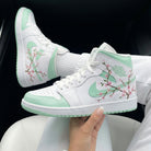 Mint Pink Cherry - Blossom Custom Air Jordan 1-shecustomize