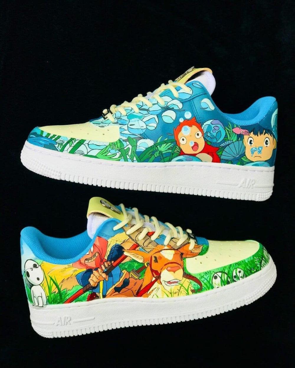 Mononoke X Ponyo Amine Custom Air Force 1-shecustomize