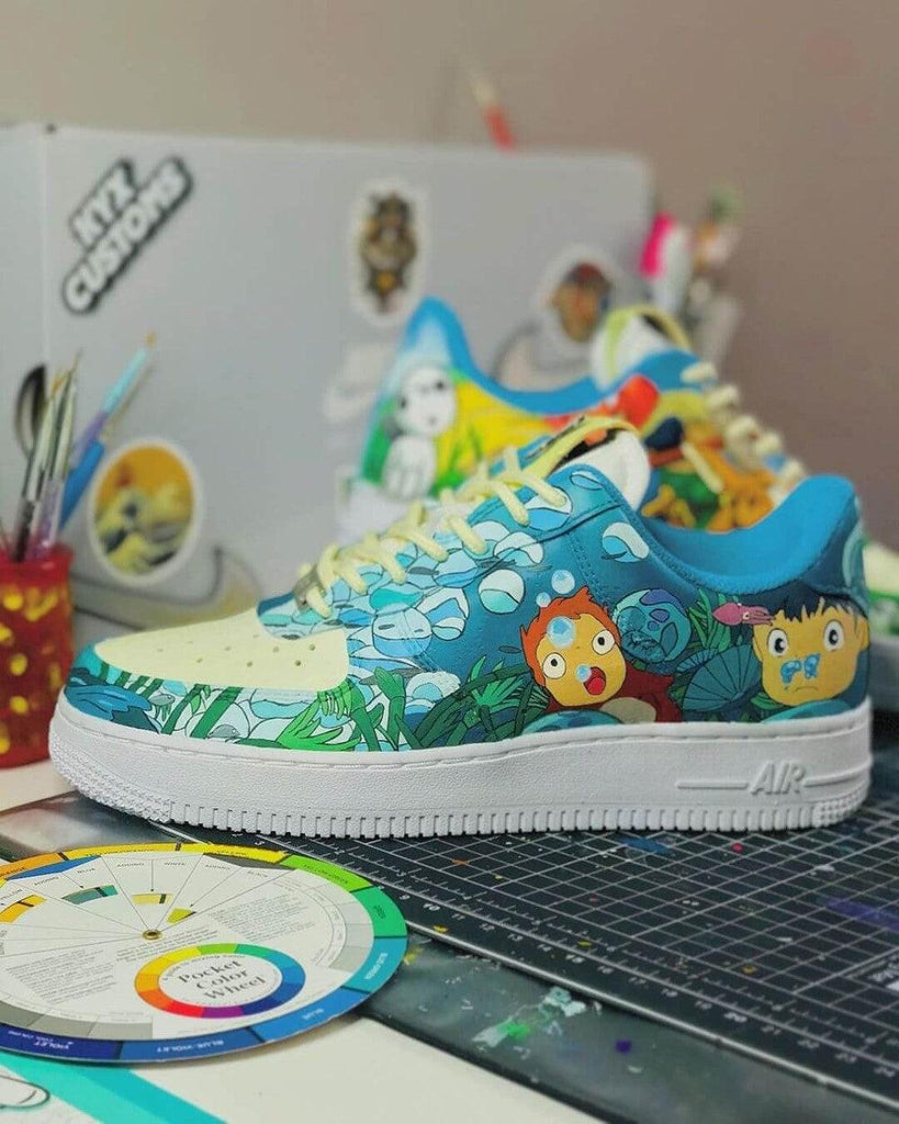 Mononoke X Ponyo Amine Custom Air Force 1-shecustomize