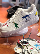 Multi - colored Stickman Custom Air Force 1-shecustomize