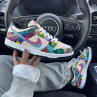 Multicolor Geometric Pattern Custom Dunk-shecustomize