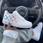 Multicolor LV Pattern Custom Air Force 1-shecustomize
