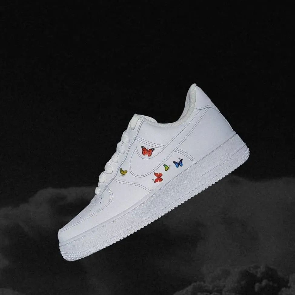 Multicolored Butterflies Custom Air Force 1-shecustomize
