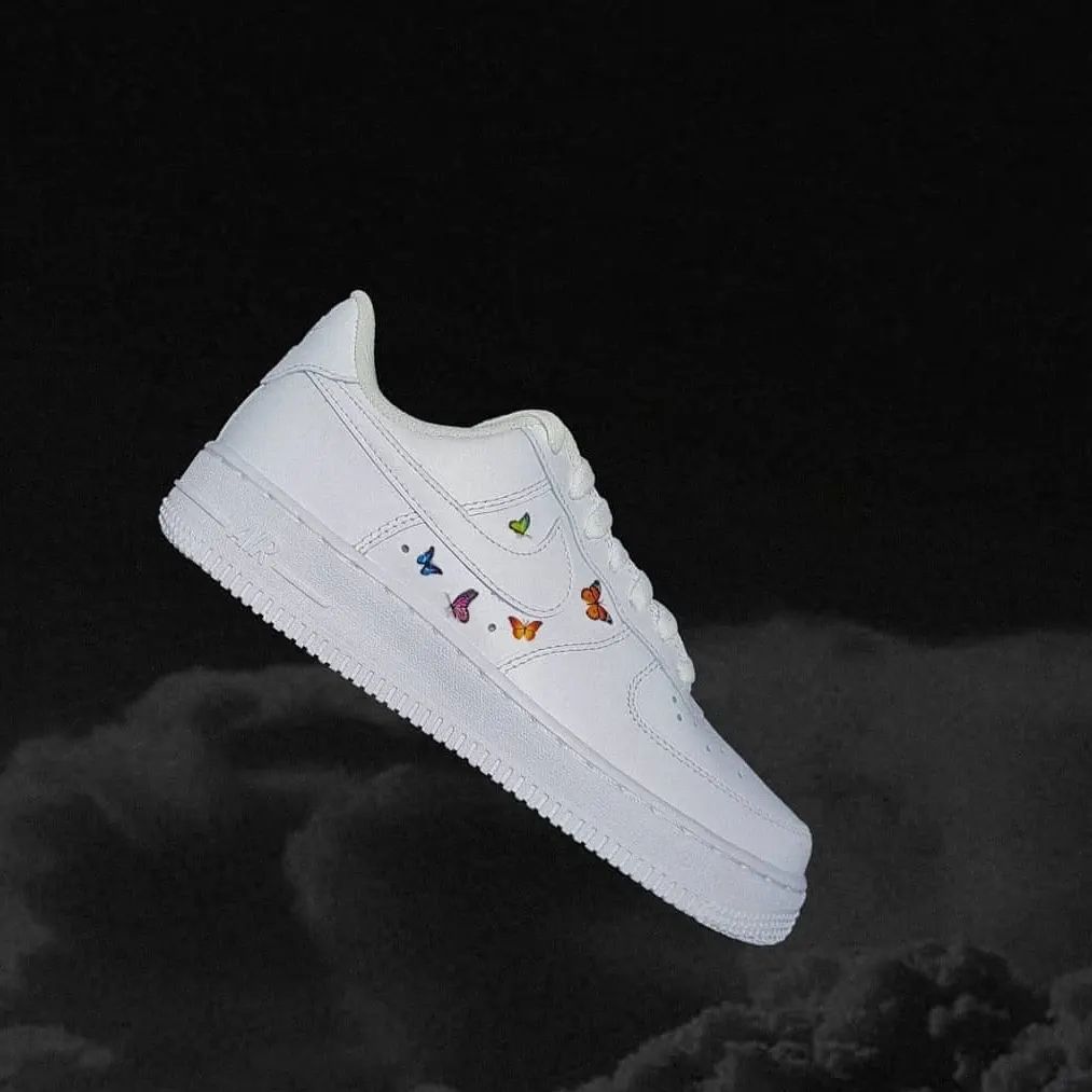 Multicolored Butterflies Custom Air Force 1-shecustomize