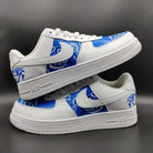 Mystical Blue Bandana with Eye of Horus Pattern Custom Air Force 1-shecustomize