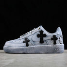 Blue Chrome Hearts Custom Air Force 1-shecustomize