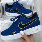 Navy Gold Custom Air Force 1-shecustomize