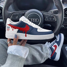 Navy Red USA Dripping Custom Air Force 1-shecustomize