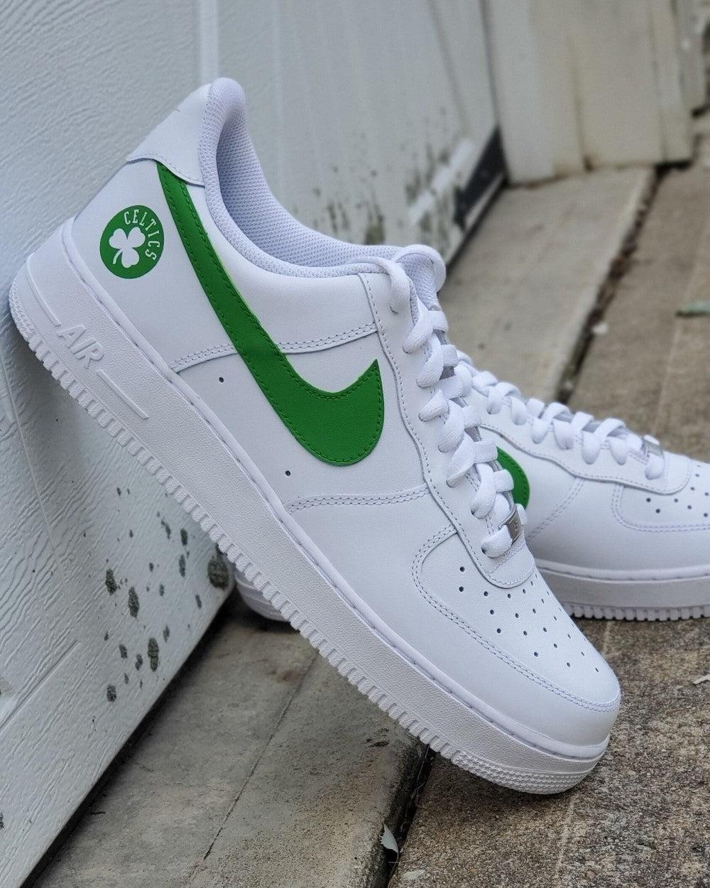 NBA Celtics Custom Air Force 1 SHECUSTOMIZE