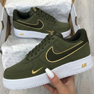 Olive Gold Custom Air Force 1-shecustomize