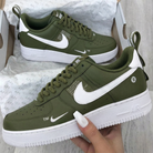 Olive White Custom Air Force 1-shecustomize