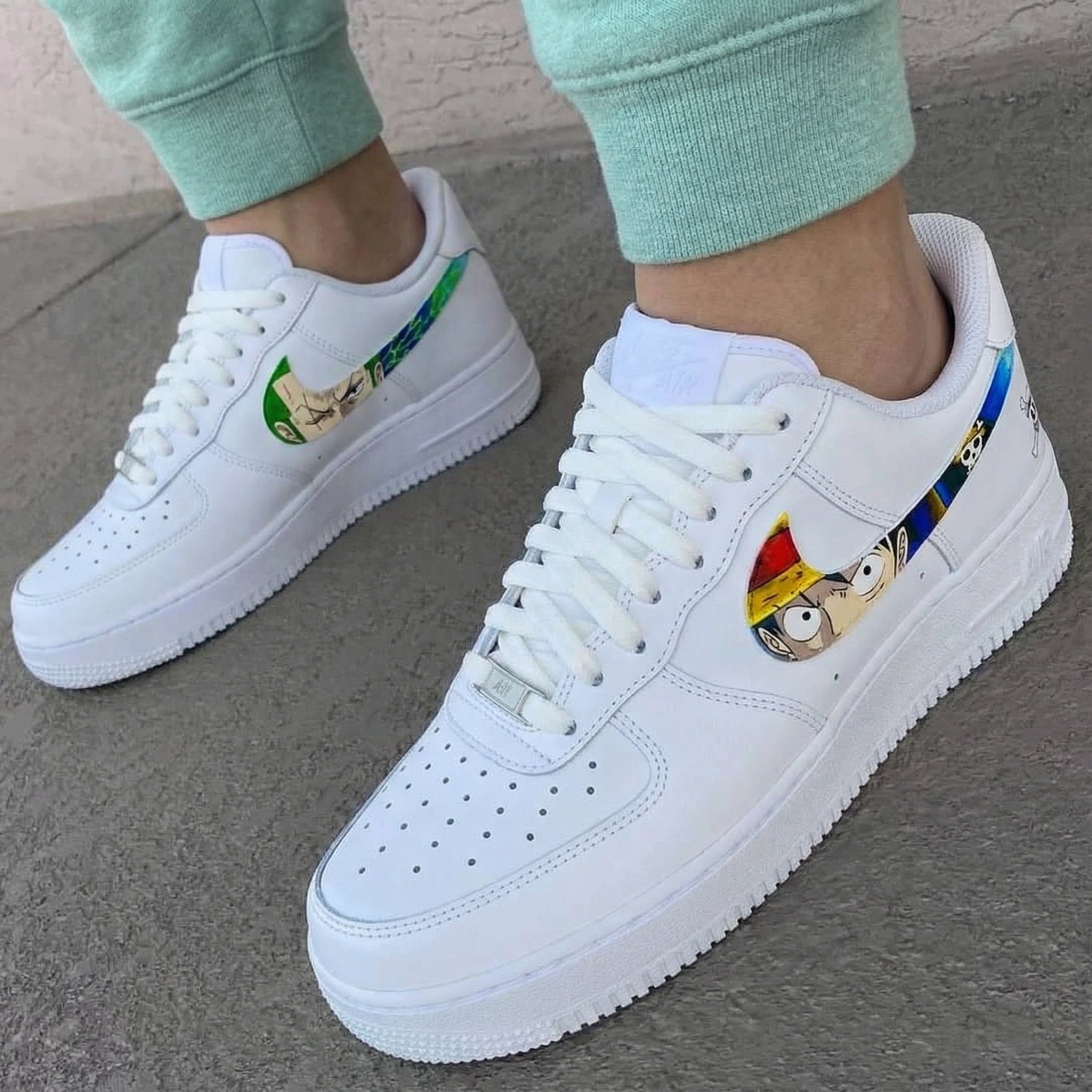 One Piece Themed Custom Air Force 1-shecustomize