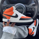 Orange Black Color Block Custom Nike Court Vision