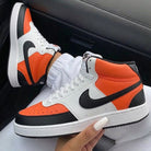 Orange Black Color Block Custom Nike Court Vision