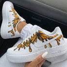 Orange Butterflies Custom Air Force 1-shecustomize