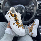 Orange Butterflies Custom Air Force 1-shecustomize