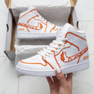 Orange Flame Custom Air Jordan 1-shecustomize