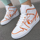 Orange Flame Custom Air Jordan 1-shecustomize