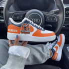 Orange Navy Fultondale Wildcats Logo Custom Air Force 1-shecustomize