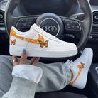Orange Paisley Butterflies Custom Air Force 1-shecustomize