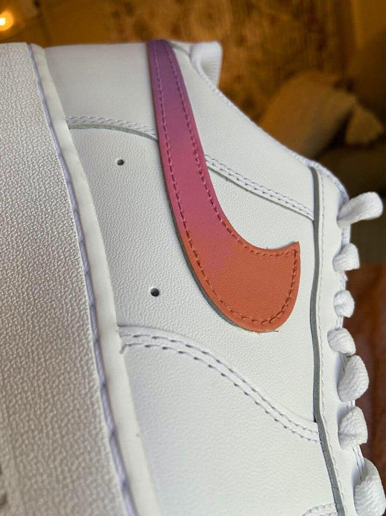 Orange Pink Custom Air Force 1-shecustomize