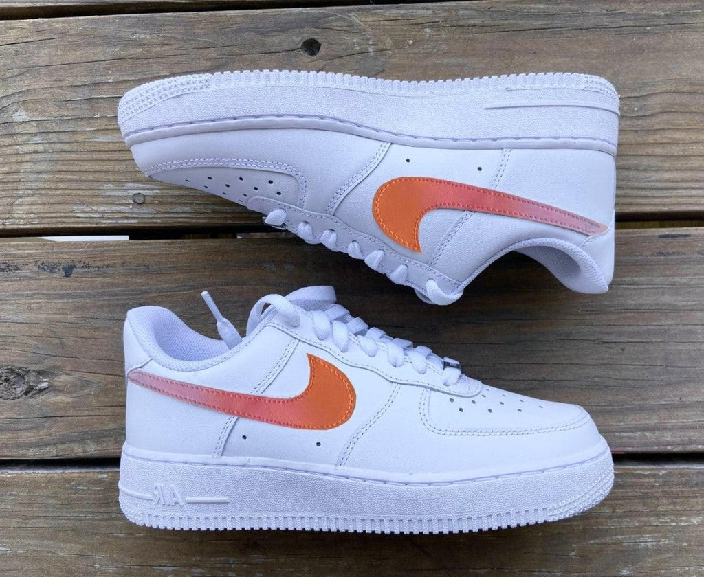 Orange Pink Custom Air Force 1-shecustomize