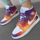 Orange Purple Cartoon Custom Air Jordan 1-shecustomize